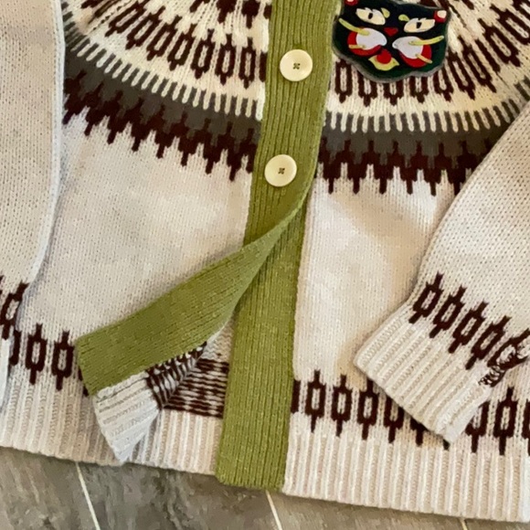 The Reeds Colorblocked Fair Isle Wool Cardigan XS NWOT - Picture 9 of 13